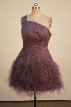 Luxurious A-line One-shoulder Neck Mini-length Short Prom Dresses Style FA-C-158