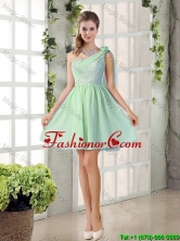 Perfect A Line One Shoulder Lace Prom Dresses Flowers BMT010D-3FOR