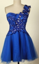 2012 Affordable A-line One Shoulder Neck Mini-Length Prom Dresses Style WlX426139