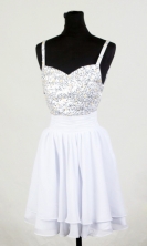 2012 Popular Empire Straps Mini-Length Prom Dresses Style WlX426130