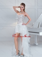 2015 Ball Gown Sweetheart Fashionable Prom Dresses with Ruffles and Beading QDZY152TZBFOR