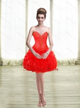 2015 Fashionable Appliques and Ruffles Red Prom Dresses SJQDDT28003FOR 