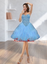 2015 Fashionable Beading and Ruffles Prom Dresses with Sweetheart SJQDDT11003FOR 