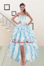 2015 Fashionable Sweetheart Prom Gown with Appliques and Ruffles XFNAO056TZBFOR