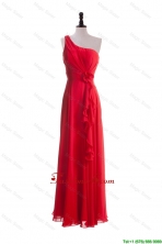 2016 Gorgeous Hand Made Flowers and Ruffles Red Prom Dresses DBEES288FOR
