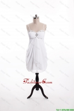 2016 New Style Beading Short White Prom Dresses for Holiday DBEES215FOR