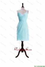 2016 Summer Pretty Empire Spaghetti Straps Prom Dresses in Light Blue DBEES318FOR