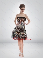 Fashionable 2015 Short Strapless Camo Prom Dresses  CMPD020FOR