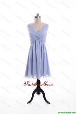 Beautiful Ruching and Beading Lavender Short Prom Dresses DBEES211FOR