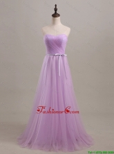 Beautiful Sweetheart Lilac Long Prom Dresses with Sweep Train DBEES293FOR