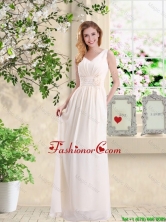 Beautiful V Neck Lace Up Prom Dresses with Hand Made Flowers BMT033EFOR