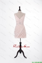 Brand New 2016 Short Light Pink Prom Dresses with Beading DBEES205FOR