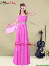 Cheap Empire One Shoulder Fashionable Prom Dresses with Belt BMT008-2AFOR