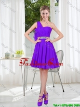 Custom Made A Line One Shoulder Belt Short Prom Dress BMT001A-4FOR