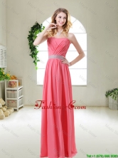 Elegant Strapless Prom Dresses in Watermelon Red BMT055AFOR