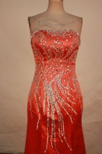 Exquisite Column Strapless Floor-length Beading Prom Dresses Style FA-C-149