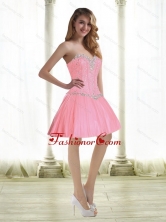 Fashionable Beading Prom Dresses in Baby Pink for 2015 SJQDDT35003FOR