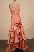 Fashionable Mermaid V-neck Brush Beading Prom Dresses Style FA-C-150