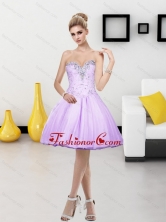 Fashionable Tulle Beading Short Sweetheart 2015 Prom Dresses SJQDDT4003FOR 