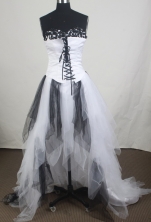 Gorgeous A-line Sweetheart Knee-length High-low Prom Dress LHJ42865