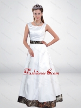 Fashionable A Line Scoop Camo Prom Dresses with Belt CMPD049FOR