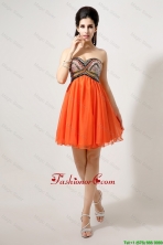 Latest Beaded and Sequined Prom Dresses in Orange DBEE355FOR