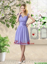 Luxurious Hand Made Flowers Prom Dresses with V Neck BMT056FFOR