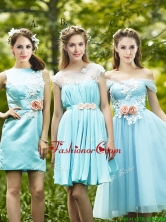 Most Popular Light Blue Prom Dress with Appliques for Spring BMT0168FOR