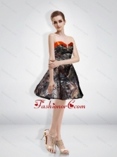 Fashionable A Line Sweetheart Beading Camo Prom Dresses with Knee Length CMPD016FOR
