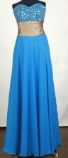 Perfect Empire Sweetheart Floor-length Sky Blue Prom Dress LHJ42837