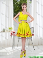 Short One Shoulder Beading Prom Dresses for 2016  BMT001A-9FOR