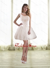 Simple Princess Prom Dresses with Beading in White for 2015 SJQDDT46003FOR