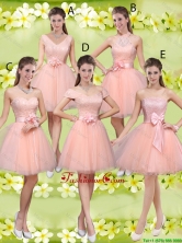Suitable A Line Hand Made Flowers Prom Dresses with Appliques BMT042FOR