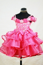  Lovely A-line Strap Floor-length Red Appliques Flower Girl Dresses Style FA-C-273