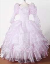 2012 Beautiful Ball Gown V-neck Floor-length Little Gril Pagant Dress Style RFGDC047