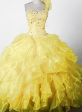 2012 Elegant Ball Gown One-shouldder Floor-length Little Gril Pagant Dress Style RFGDC046
