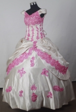 2012 Fashionable Ball Gown Off The Shoulder Floor-length Flower Girl Dress Style RFGDC038