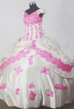 2012 Fashionable Ball Gown Off The Shoulder Floor-length Flower Girl Dress Style RFGDC038