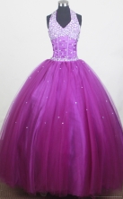 2012 Modest Ball Gown Halter Top Floor-length Little Gril Pagant Dress Style RFGDC077