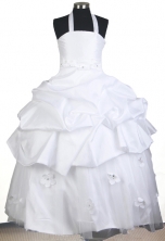 2012 Sweet Ball Gown Halter Top Floor-length Little Gril Pagant Dress  Style RFGDC067