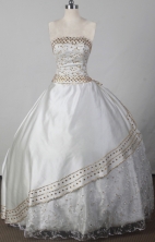 2012 Sweet Ball Gown Strapless Floor-length Flower Girl Dress Style RFGDC029