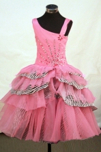 Beautiful Ball gown One-shoulder Neck Floor-length Flower Girl Dresses Style FA-C-148