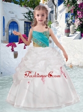 Beautiful Spaghetti Straps Flower Girl Dresses with Appliques and Bubles FGL299FOR