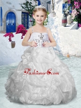 Beautiful Spaghetti Straps Flower Girl Dresses with Beading and Bubles FGL305FOR