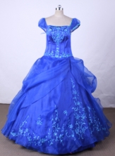 Brand New Ball Gown Off The Shoulder Neckline Floor-Length Flower Girl Dresses TD2406