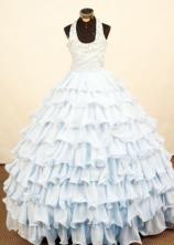 Brand new Ball Gown Halter Floor-Length Little Girl Pageant Dresses Style FA-Y-333