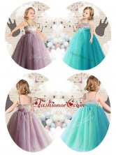 Cute Empire Straps Little Girl Dress Appliques and BeadingLTG233FOR  