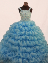 Gorgeous Ball gown Straps Floor-length Litter Girl Dress Style FA-W-298