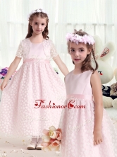 Gorgeous Empire Scoop Flower Girl Dresses with BeltFGL283FOR