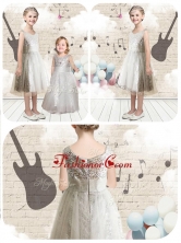 New Style Empire Scoop Sequins Flower Girl Dresses  FGL260FOR